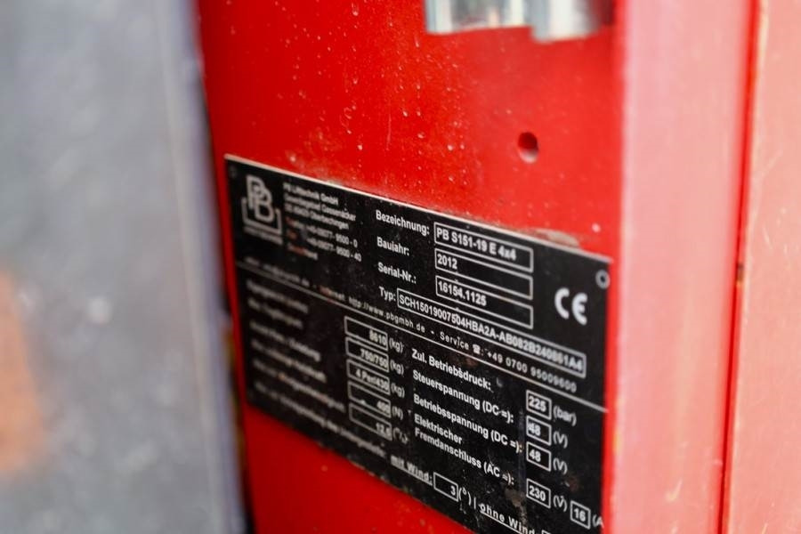 Plataforma de tijeras PB LIFT S151-19E 4x4 Electric, 4x4 Drive, 15m Working: foto 5 Plataforma de tijeras PB LIFT S151-19E 4x4 Electric, 4x4 Drive, 15m Working: foto 5