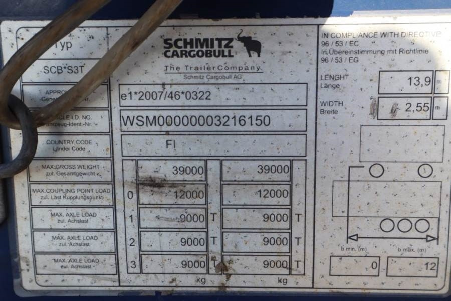 Arrendamiento de Schmitz Cargobull SCB3ST CoC Documents, TuV Loading Certif  Schmitz Cargobull SCB3ST CoC Documents, TuV Loading Certif: foto 6