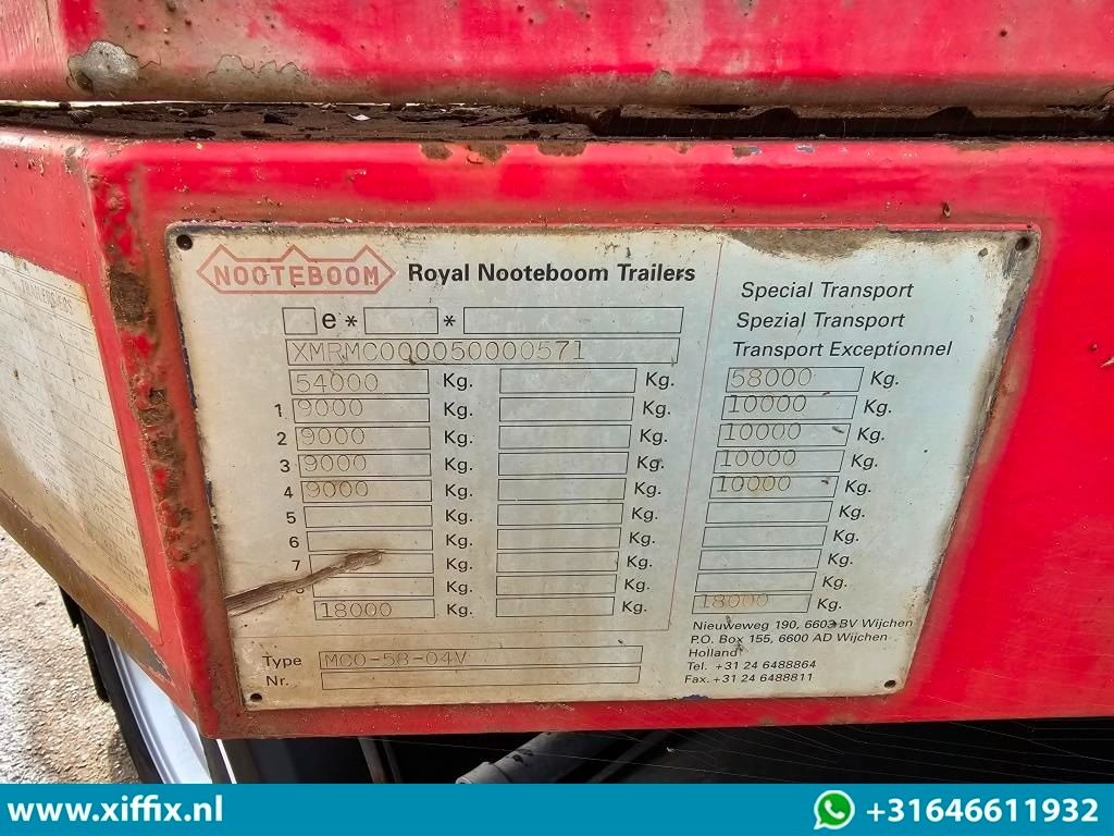 Semirremolque góndola rebajadas Nooteboom 4-ass. Dubbel 2x uitschuifbare semi dieplader / 4x gestuurd: foto 14