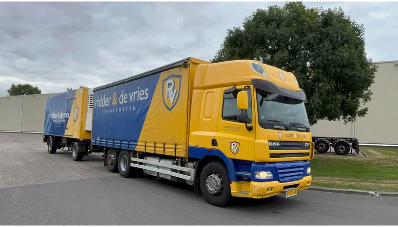 DAF CF 85.410 Schuifzijlen wagen 6x2 Daf CF85 - Camión caja cerrada: foto 1 DAF CF 85.410 Schuifzijlen wagen 6x2 Daf CF85 - Camión caja cerrada: foto 1