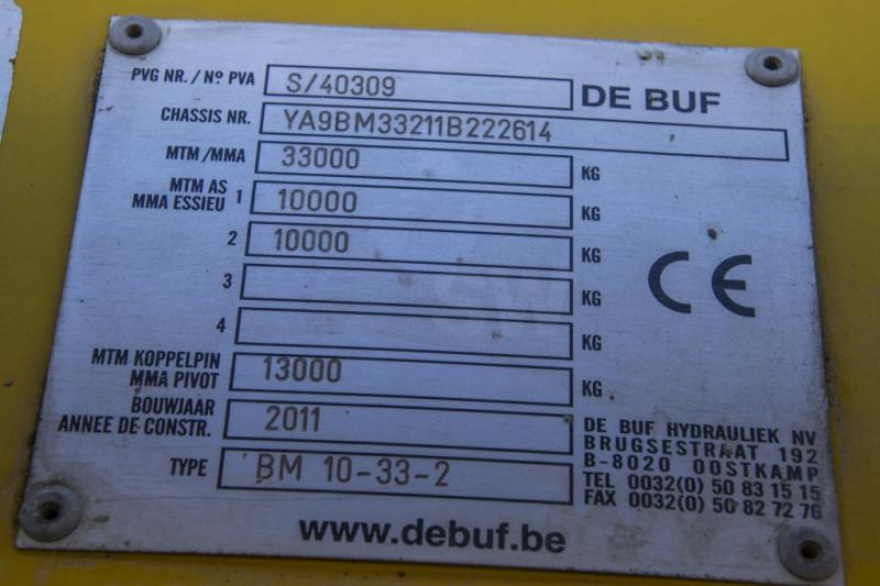 Semirremolque hormigonera DE BUF MIXER/MALAXEUR/MISCHER-10M3 (gestuurd/gelenkt/dir./steering): foto 7