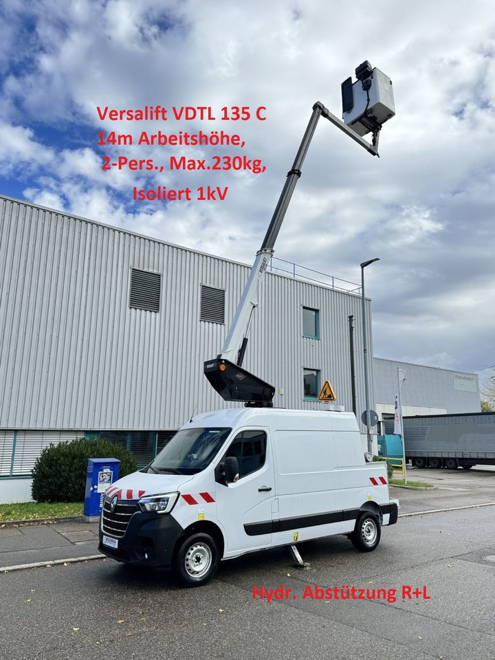 Renault MASTER Versalift VDTL 135 C, 14m 230kg Abstützun - Camión con plataforma elevadora: foto 1 Renault MASTER Versalift VDTL 135 C, 14m 230kg Abstützun - Camión con plataforma elevadora: foto 1