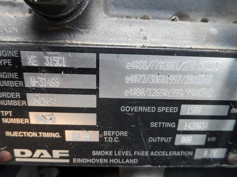 DAF XE315C 430 E3   DAF XF 95 - Motor para Camión: foto 4 DAF XE315C 430 E3   DAF XF 95 - Motor para Camión: foto 4
