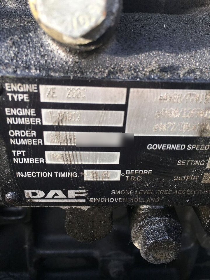 DAF xe280c   DAF xf95 truck - Motor para Camión: foto 1 DAF xe280c   DAF xf95 truck - Motor para Camión: foto 1