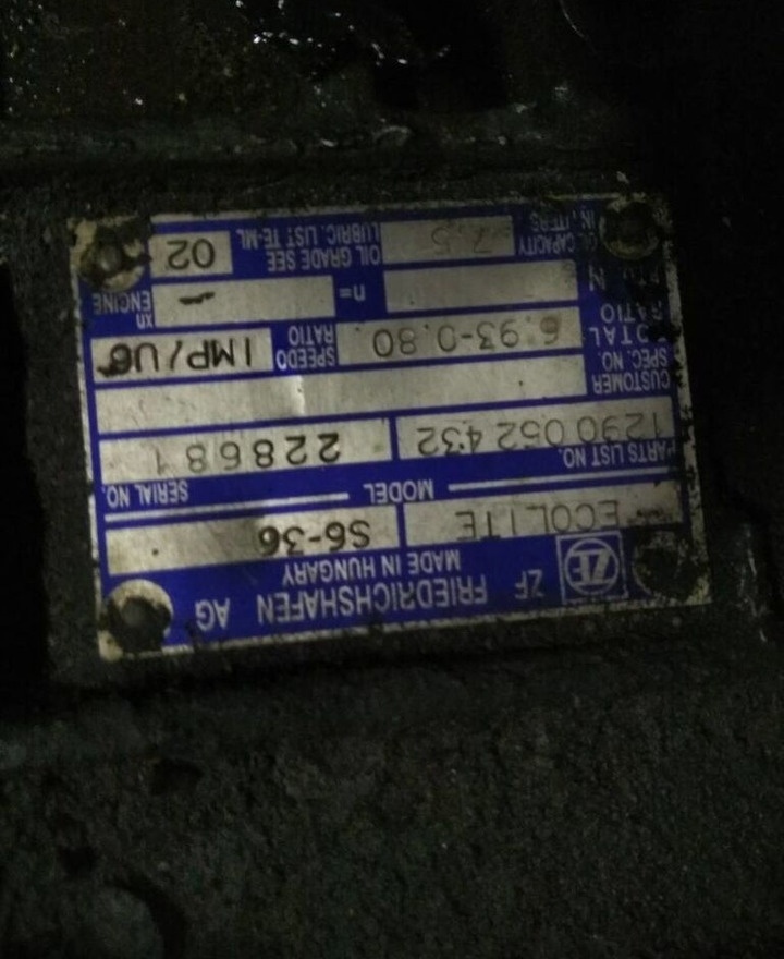 ZF 6S-36, 6S 36 MAN - Caja de cambios para Camión: foto 4 ZF 6S-36, 6S 36 MAN - Caja de cambios para Camión: foto 4