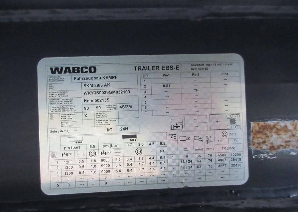 Kempf Wywrotka - Semirremolque volquete: foto 4 Kempf Wywrotka - Semirremolque volquete: foto 4