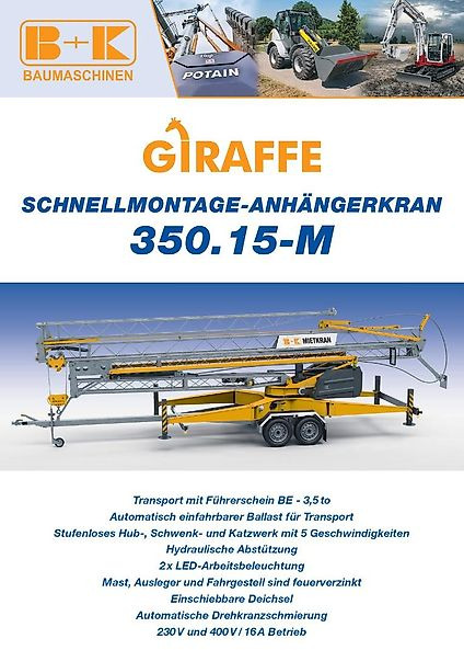 Giraffe 350.15-M - Minigrúa: foto 1 Giraffe 350.15-M - Minigrúa: foto 1