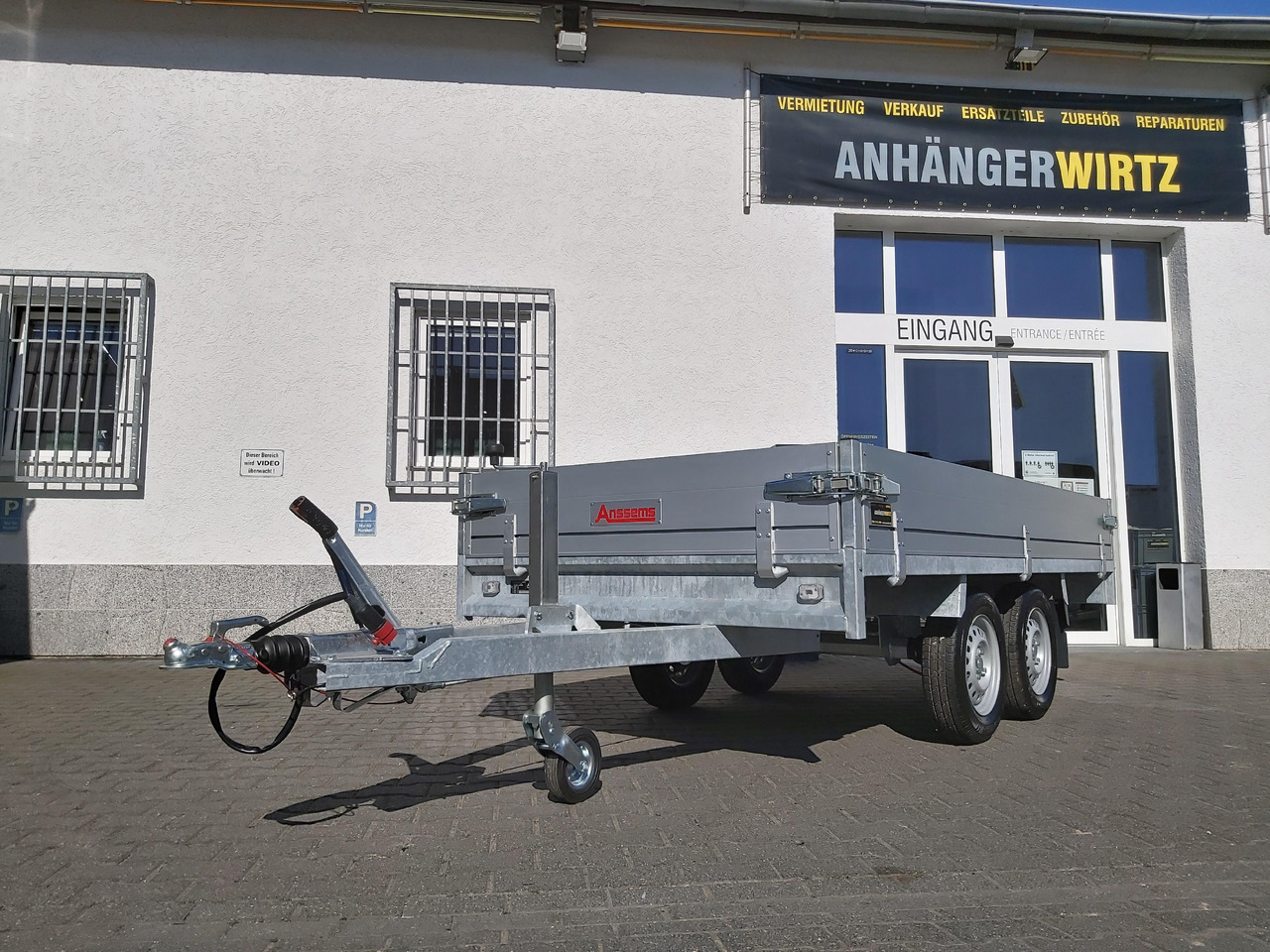 Anssems Hochlader PSX - S 2000 305x153x30cm (M) 2000kg - Remolque plataforma/ Caja abierta: foto 1 Anssems Hochlader PSX - S 2000 305x153x30cm (M) 2000kg - Remolque plataforma/ Caja abierta: foto 1
