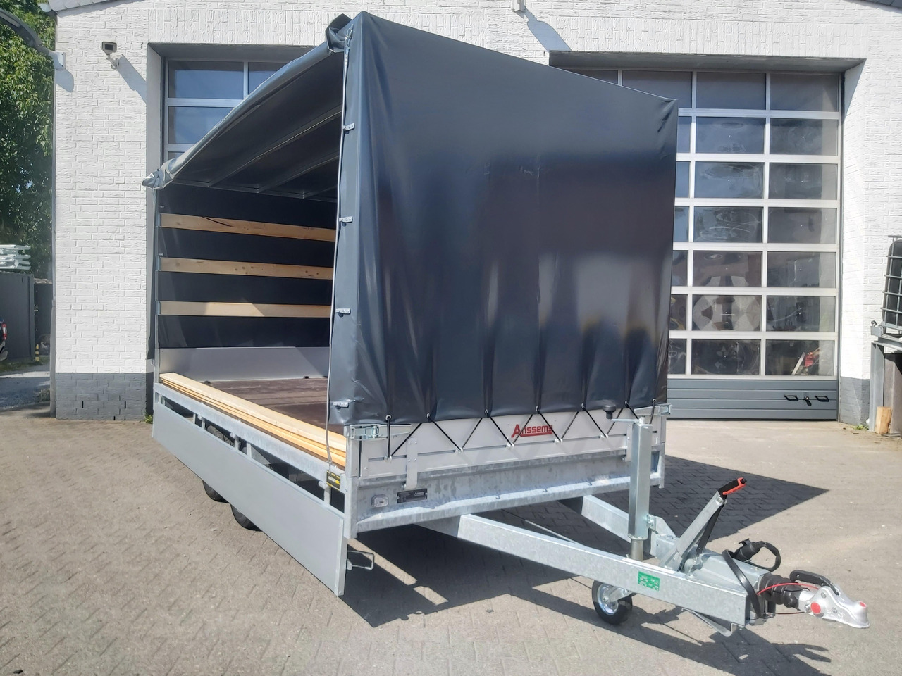 Anssems Hochlader PSX - S 3000 405x178x30cm 180cm Hochplane grau (XL) 3000kg Aktion - Remolque con toldo: foto 1 Anssems Hochlader PSX - S 3000 405x178x30cm 180cm Hochplane grau (XL) 3000kg Aktion - Remolque con toldo: foto 1