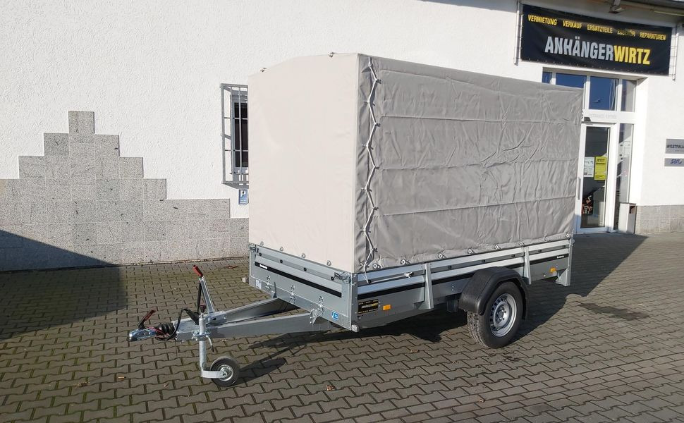 Brenderup 2300 SB 301x153x40cm Stahlwände & 180cm Hochplane (M) 1300kg - Remolque de coche: foto 1 Brenderup 2300 SB 301x153x40cm Stahlwände & 180cm Hochplane (M) 1300kg - Remolque de coche: foto 1