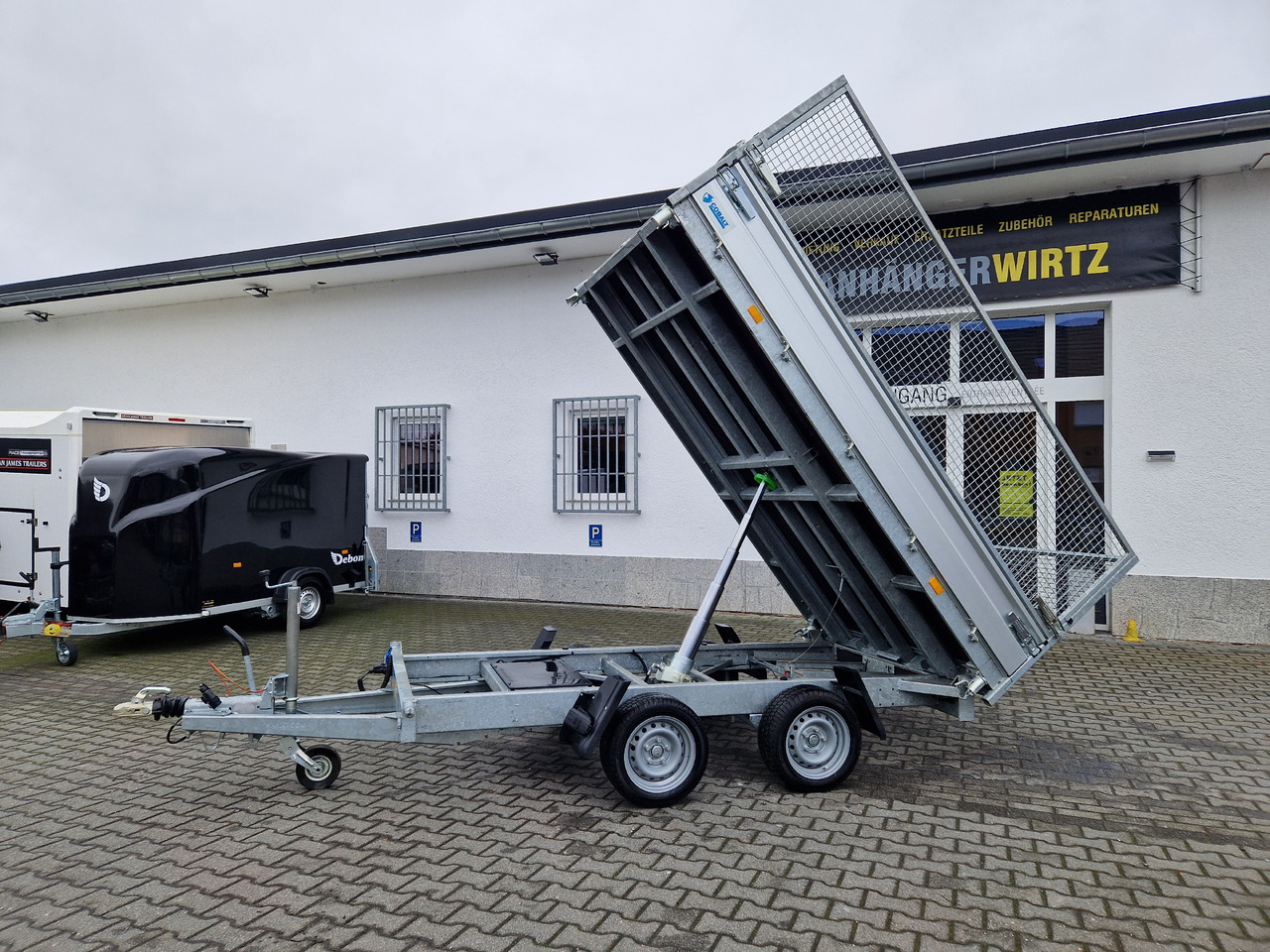 Hapert COBALT HM-2 305x180x30cm Elektro & Laubgitter 2700kg - Remolque volquete: foto 2 Hapert COBALT HM-2 305x180x30cm Elektro & Laubgitter 2700kg - Remolque volquete: foto 2