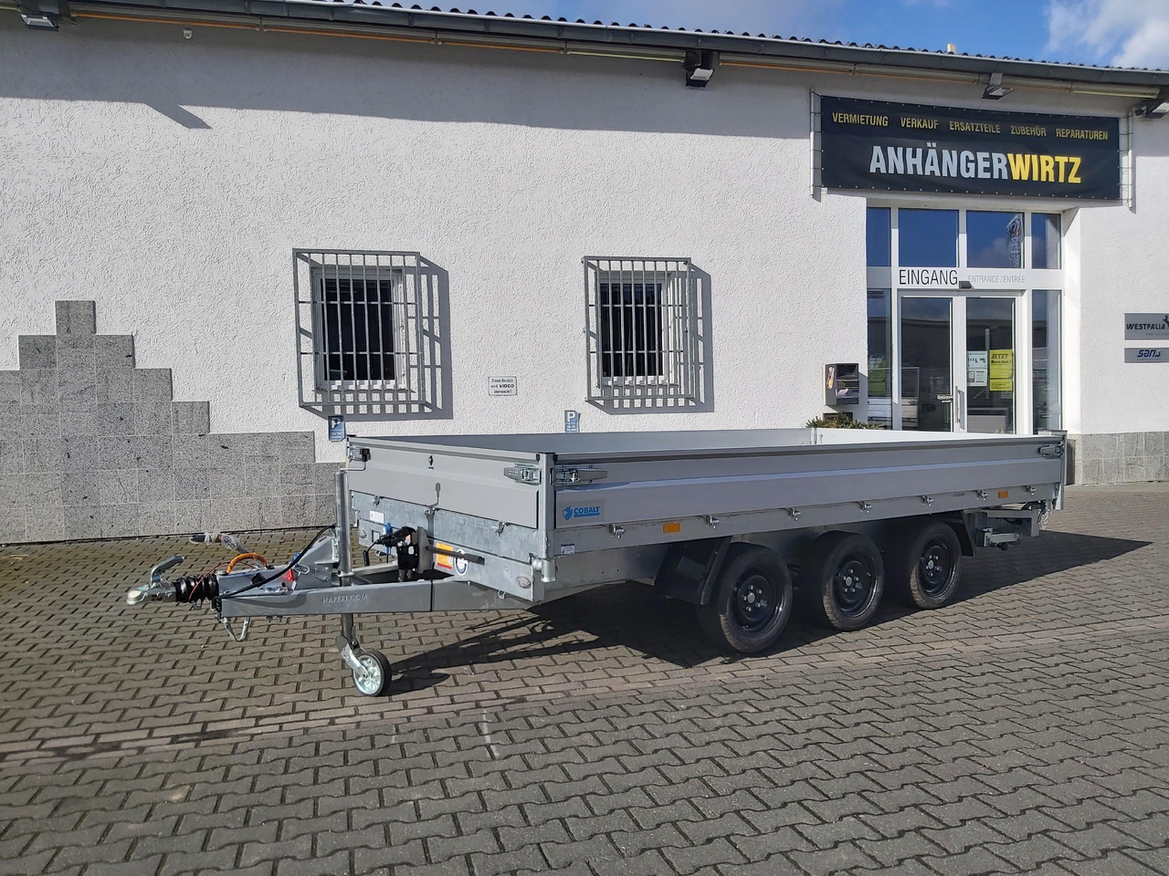 Hapert COBALT HM-3 405x200x30cm Ferro Elektro + NHP Rampen Heckstützen Tridem 3500kg Abverkauf - Remolque volquete: foto 2 Hapert COBALT HM-3 405x200x30cm Ferro Elektro + NHP Rampen Heckstützen Tridem 3500kg Abverkauf - Remolque volquete: foto 2