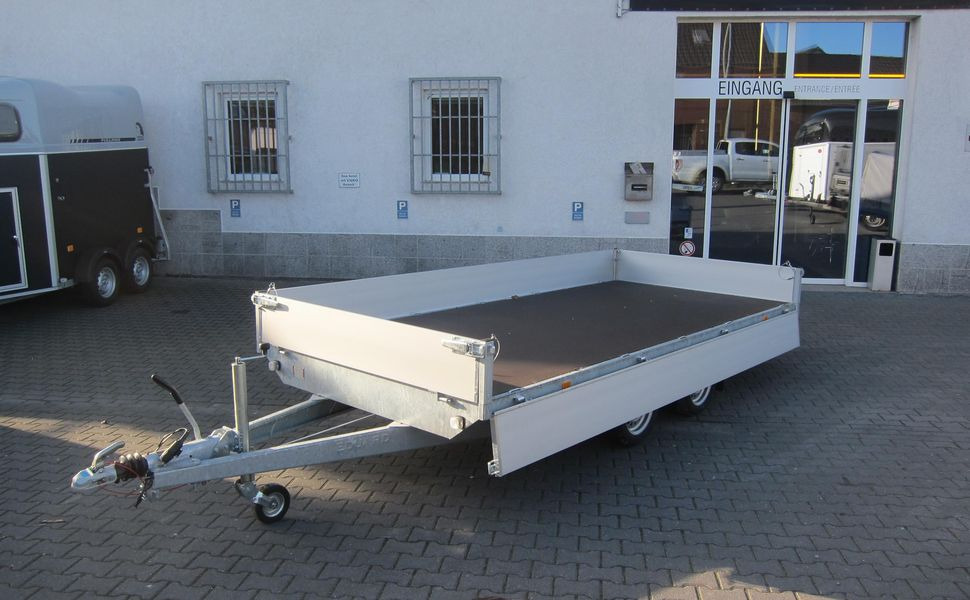 Hochlader 406x200x30cm 13" niedrig Fahrwerk (XL) 3500kg AKTION - Remolque plataforma/ Caja abierta: foto 1 Hochlader 406x200x30cm 13" niedrig Fahrwerk (XL) 3500kg AKTION - Remolque plataforma/ Caja abierta: foto 1