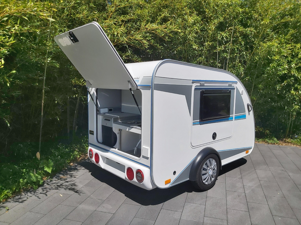 Caravana Mini Camper Mini Tommy TMC25 Basic V1 252x140x121cm Küche 100km/H 750kg ohne Bremse Winter Aktion: foto 6