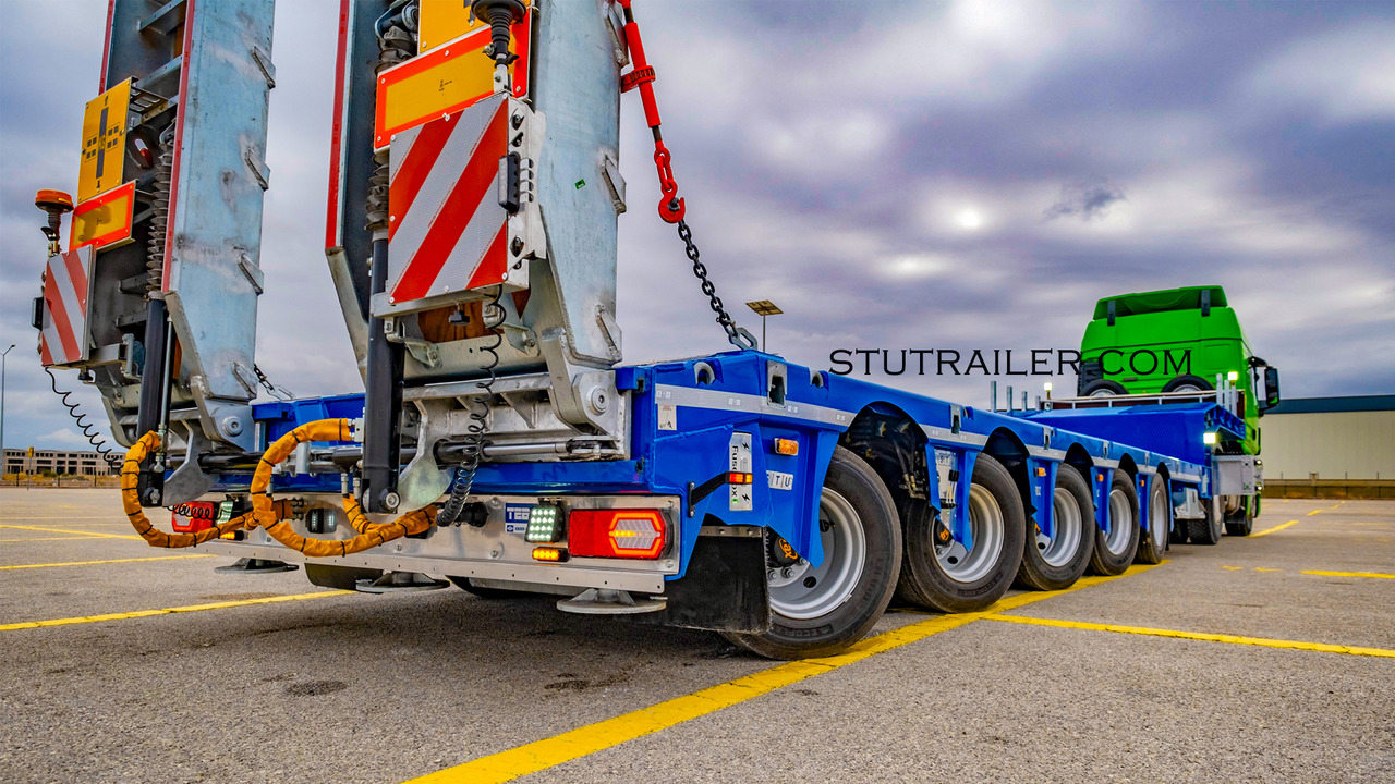 Semirremolque góndola rebajadas nuevo STU 5 Axle Hydraulic Steering Extendable Low Laoder: foto 8