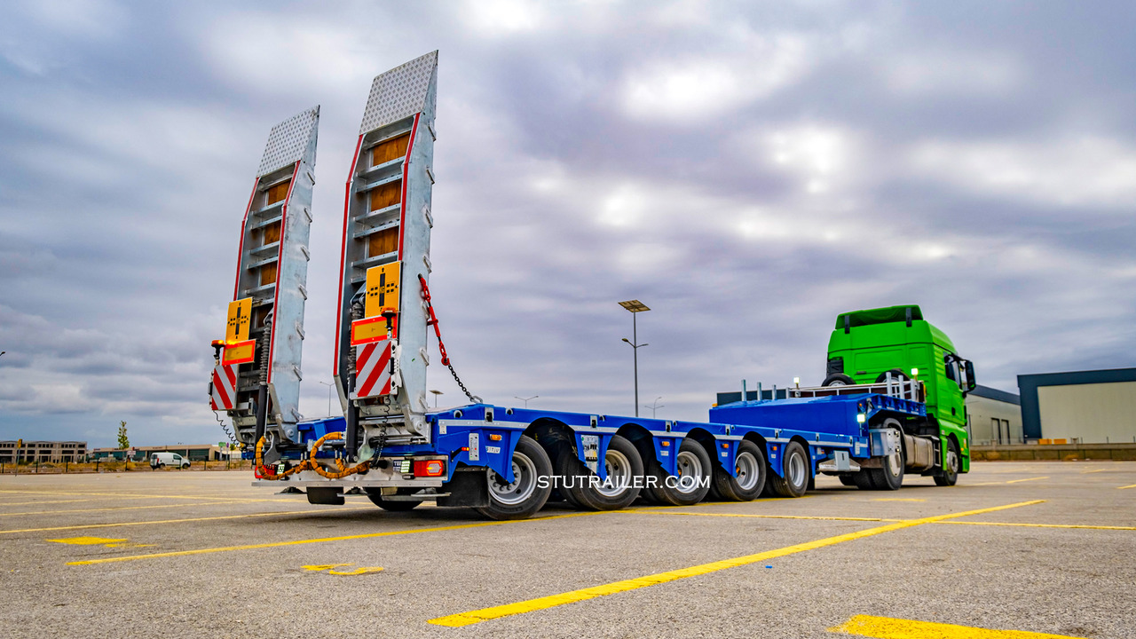 Semirremolque góndola rebajadas nuevo STU 5 Axle Hydraulic Steering Extendable Low Laoder: foto 15