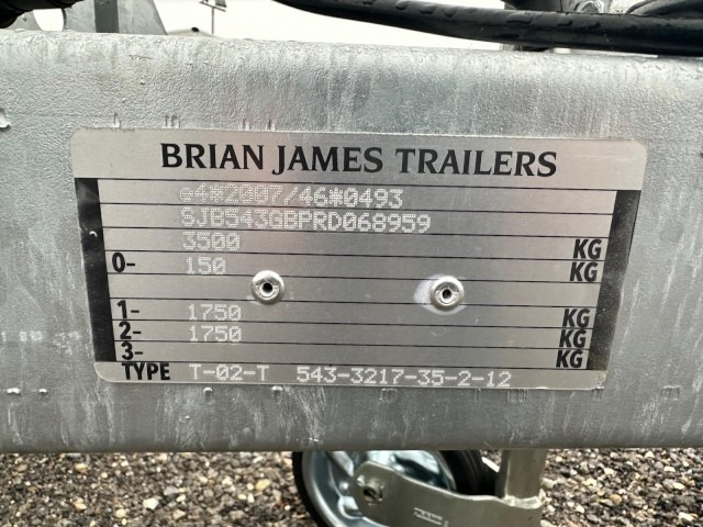 Brian James Cargo Digger Plant 2 Baumaschinenanhänger 543-3217-35-2-12 , 3200 x 1700 mm, 3,5 to. - Remolque porta maquinaria: foto 5 Brian James Cargo Digger Plant 2 Baumaschinenanhänger 543-3217-35-2-12 , 3200 x 1700 mm, 3,5 to. - Remolque porta maquinaria: foto 5