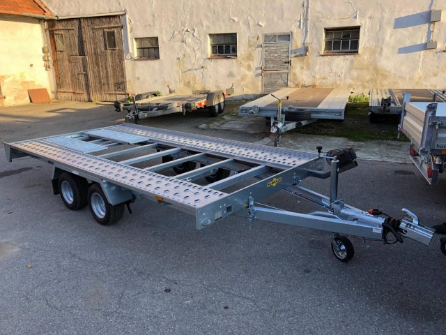 Humbaur Autotransportanhänger FTK 274022, 4000 x 2140 x 50 mm, 2,7 to. - Remolque portavehículos: foto 1 Humbaur Autotransportanhänger FTK 274022, 4000 x 2140 x 50 mm, 2,7 to. - Remolque portavehículos: foto 1