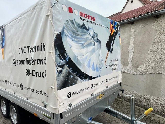 Humbaur HT 253118 Hochlader 2,5 to. mit Hochplane 200 cm, Digitaldruck - Remolque de coche: foto 2 Humbaur HT 253118 Hochlader 2,5 to. mit Hochplane 200 cm, Digitaldruck - Remolque de coche: foto 2