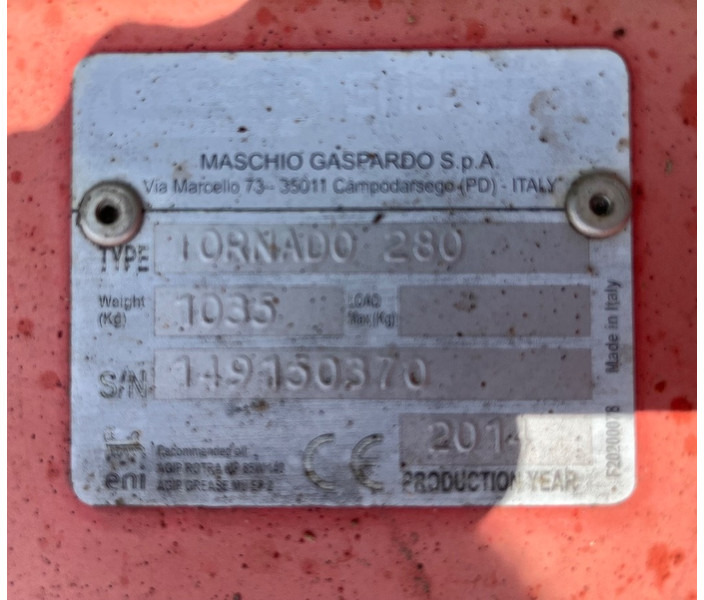 Maschio Tornado 280 - Desbrozadora de martillos: foto 5 Maschio Tornado 280 - Desbrozadora de martillos: foto 5