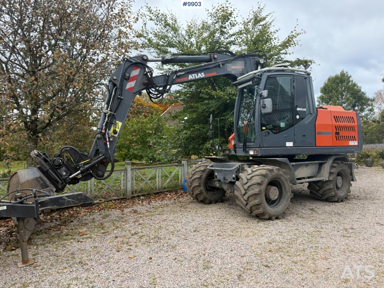 Atlas 160 wheel excavator with tiltrotator and attachments - Excavadora de ruedas: foto 1 Atlas 160 wheel excavator with tiltrotator and attachments - Excavadora de ruedas: foto 1