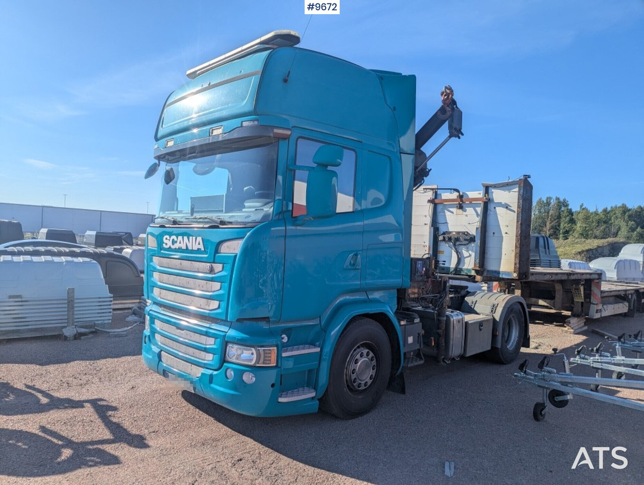 Tractor unit with crane Scania R410 4X2 - Cabeza tractora: foto 1 Tractor unit with crane Scania R410 4X2 - Cabeza tractora: foto 1
