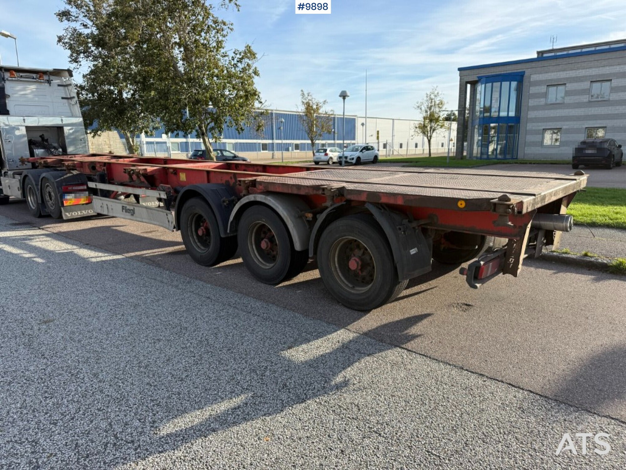 Container chassis Fliegl SDS 400 - Semirremolque portacontenedore/ Intercambiable: foto 2 Container chassis Fliegl SDS 400 - Semirremolque portacontenedore/ Intercambiable: foto 2