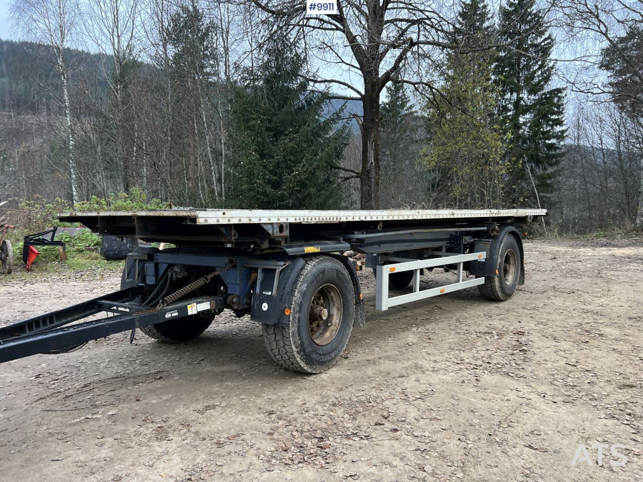 KRONE AZW 20E Container trailer with interchangeable body - Remolque plataforma/ Caja abierta: foto 1 KRONE AZW 20E Container trailer with interchangeable body - Remolque plataforma/ Caja abierta: foto 1