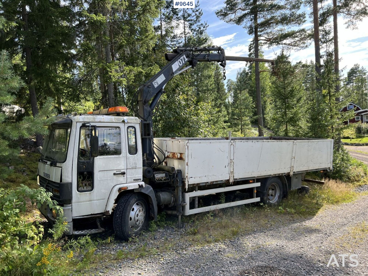 Volvo FL 614 4X2 Crane truck Repair object (VIDEO) - Camión caja abierta, Camión grúa: foto 3 Volvo FL 614 4X2 Crane truck Repair object (VIDEO) - Camión caja abierta, Camión grúa: foto 3