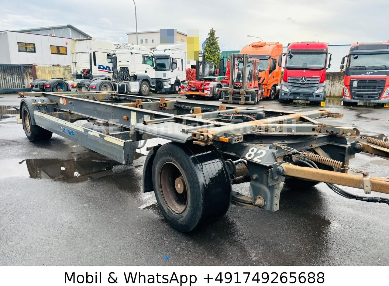 Krone AZ BDF Drehschemel *Scheibenbremsen/VollLuft - Remolque portacontenedore/ Intercambiable: foto 1 Krone AZ BDF Drehschemel *Scheibenbremsen/VollLuft - Remolque portacontenedore/ Intercambiable: foto 1