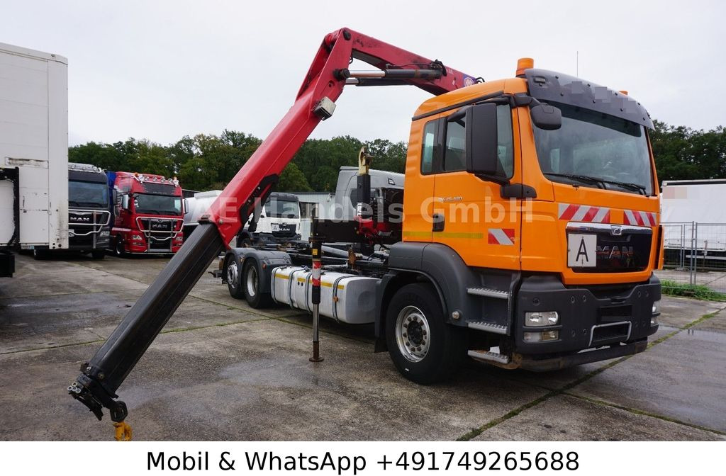 MAN TGS 26.400 BL *Hyva-20.60S/HMF-1444-22/Lenk+Lift - Camión multibasculante, Camión grúa: foto 1 MAN TGS 26.400 BL *Hyva-20.60S/HMF-1444-22/Lenk+Lift - Camión multibasculante, Camión grúa: foto 1
