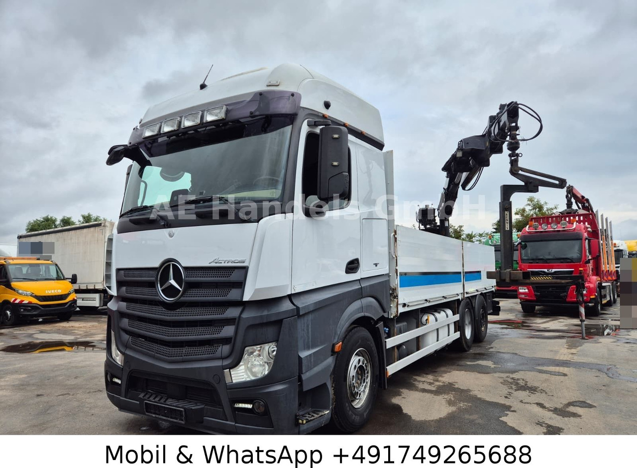 Mercedes-Benz Actros IV 2645 L LL 6x2 *Retarder/Hiab-177K-Pro - Camión caja abierta, Camión grúa: foto 1 Mercedes-Benz Actros IV 2645 L LL 6x2 *Retarder/Hiab-177K-Pro - Camión caja abierta, Camión grúa: foto 1