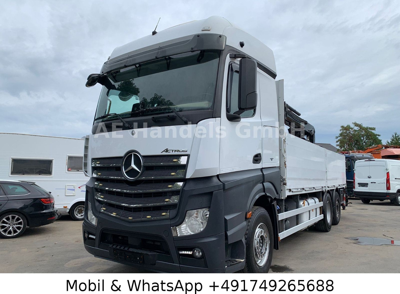 Camión caja abierta, Camión grúa Mercedes-Benz Actros IV 2646 L LL 6x2 *Retarder/Hiab-177K-Pro: foto 1
