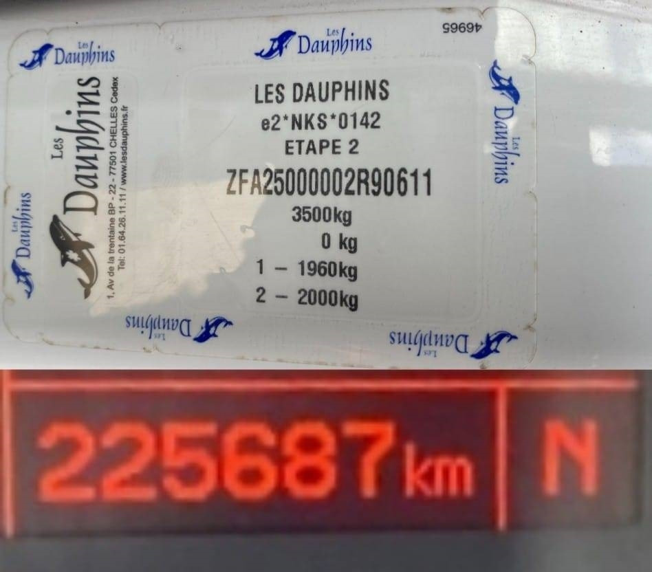 Furgoneta caja cerrada Fiat LES DAUPHINS/DUCATO TORINO 2.3M-Jet 160 endommagée: foto 7