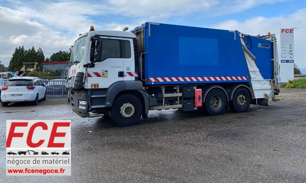 MAN TGS 26.360-6x2 FAUN VR5Z/ZÖLLER endommagé - Camión de basura: foto 1 MAN TGS 26.360-6x2 FAUN VR5Z/ZÖLLER endommagé - Camión de basura: foto 1