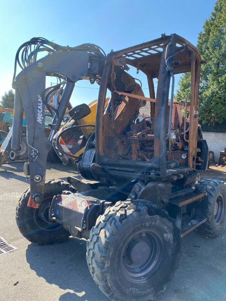 Excavadora de ruedas Mecalac 7 MWR Origine Française endommagée: foto 13