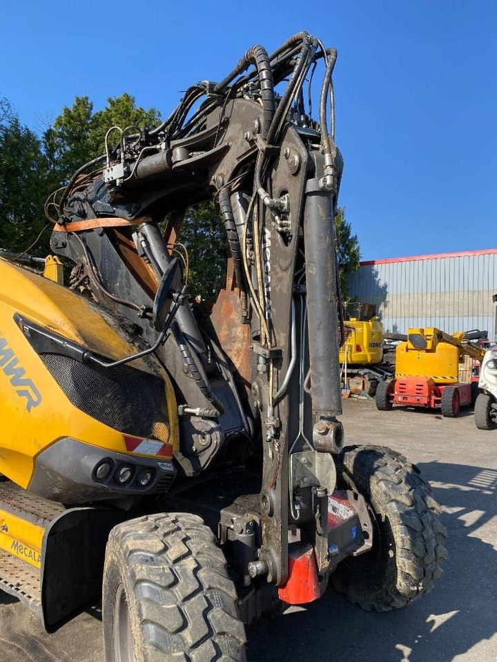 Excavadora de ruedas Mecalac 7 MWR Origine Française endommagée: foto 39