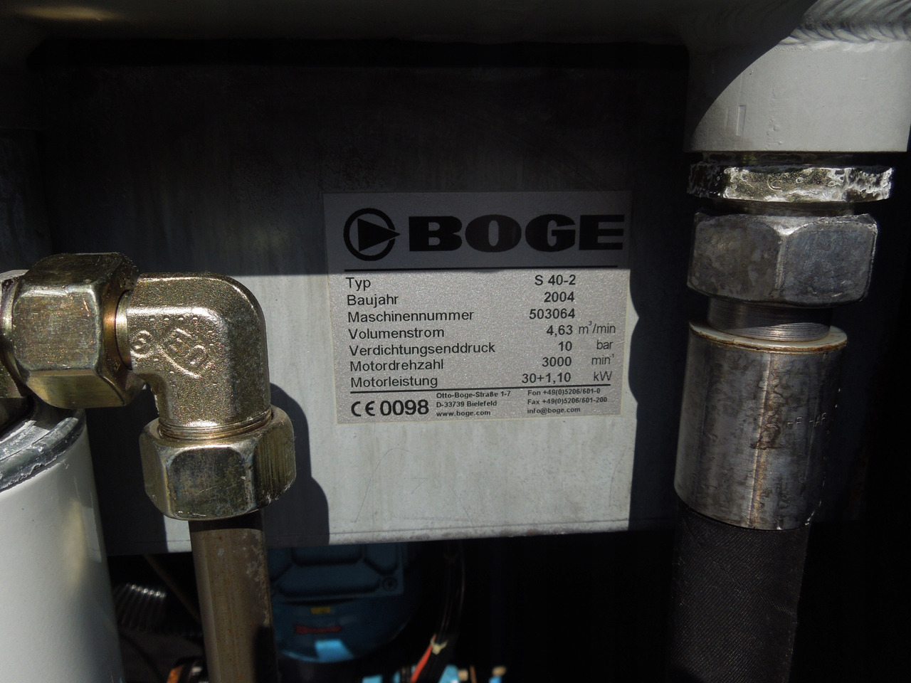 BOGE S40-2 - Compresor de aire: foto 4 BOGE S40-2 - Compresor de aire: foto 4