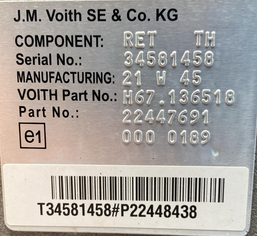 Cambio Volvo 500 D13K-6 - Caja de cambios: foto 4 Cambio Volvo 500 D13K-6 - Caja de cambios: foto 4