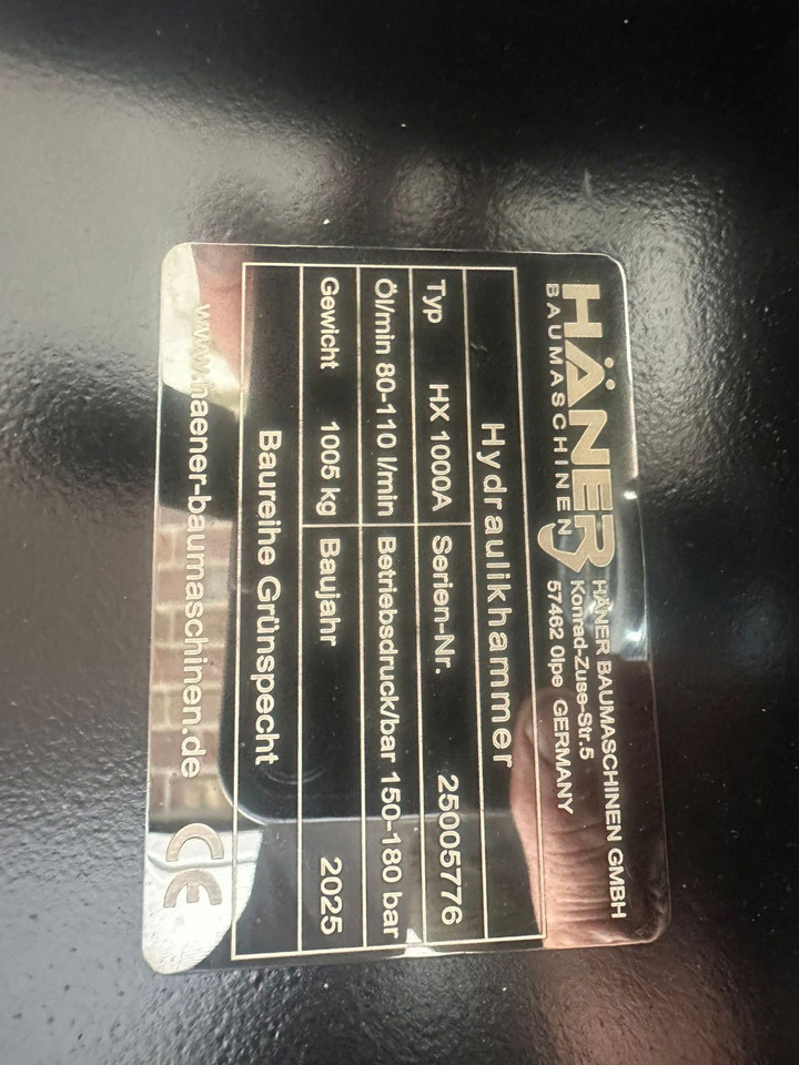 Diversen HX1000 Hammer 1000 Kilo Hamer - Martillo hidráulico: foto 2 Diversen HX1000 Hammer 1000 Kilo Hamer - Martillo hidráulico: foto 2