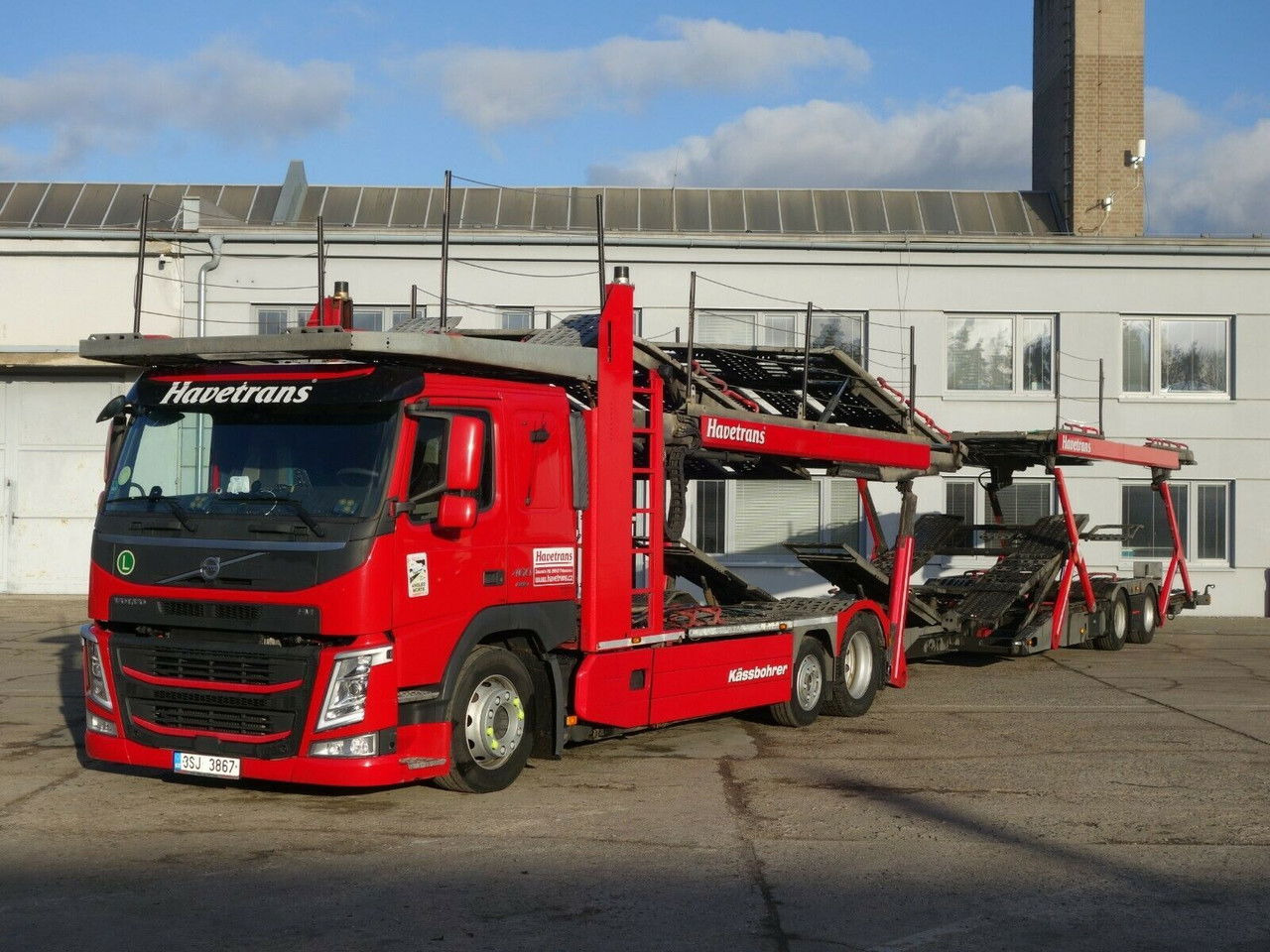 Volvo FM 460 FM13 6x2, Kässbohrer Metago/Supertrans - Camión portavehículos: foto 1 Volvo FM 460 FM13 6x2, Kässbohrer Metago/Supertrans - Camión portavehículos: foto 1