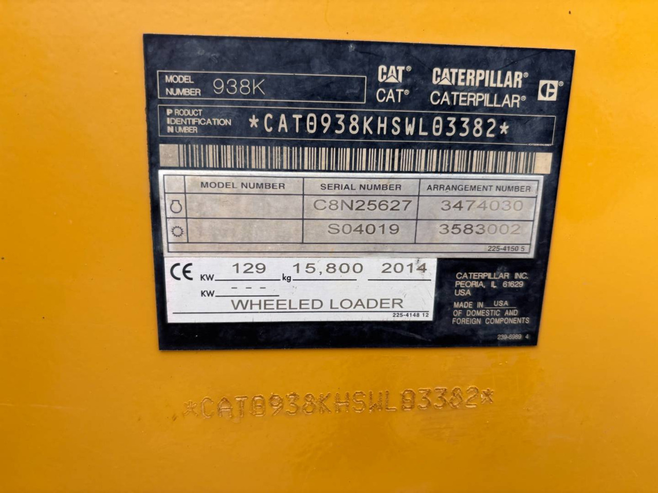 Cargadora de ruedas CAT 938K: foto 6