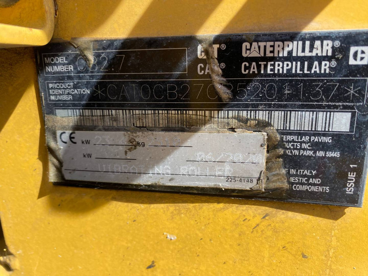 Apisonadora de asfalto CAT CB2.7LRC: foto 6 Apisonadora de asfalto CAT CB2.7LRC: foto 6