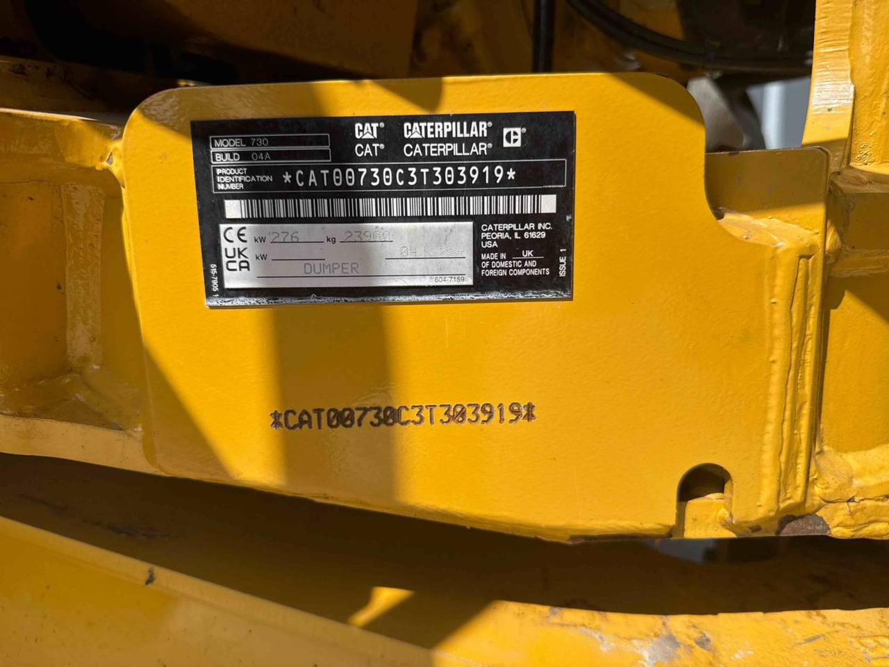 Arrendamiento de CAT 730 CAT 730: foto 6