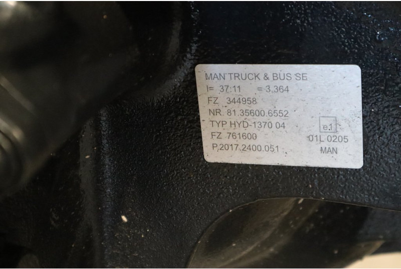 MAN HYD-1370-04 37/11 81.35003-7617 BRANDNEW - Eje posterior para Camión: foto 5 MAN HYD-1370-04 37/11 81.35003-7617 BRANDNEW - Eje posterior para Camión: foto 5