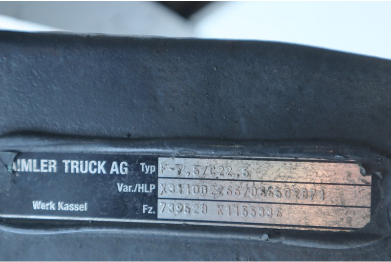 Mercedes-Benz F-7.5/C22.5 739528K115539 - Eje delantero para Camión: foto 3 Mercedes-Benz F-7.5/C22.5 739528K115539 - Eje delantero para Camión: foto 3