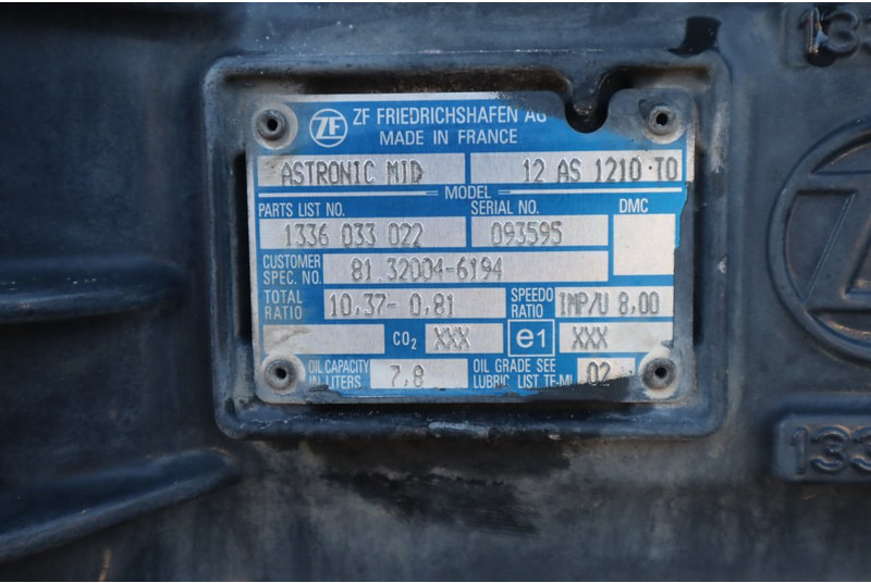 ZF 12AS1210OD TGM - Caja de cambios para Camión: foto 5 ZF 12AS1210OD TGM - Caja de cambios para Camión: foto 5