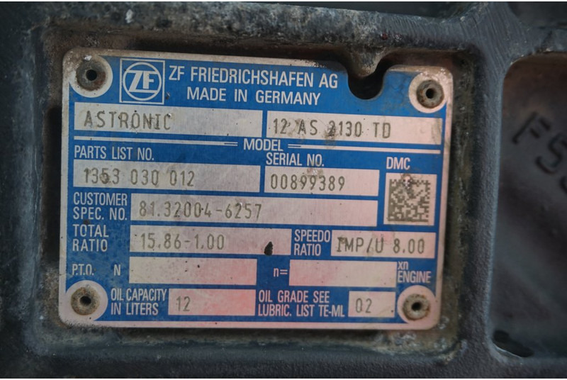 ZF 12AS2130TDM12 - Caja de cambios para Camión: foto 5 ZF 12AS2130TDM12 - Caja de cambios para Camión: foto 5