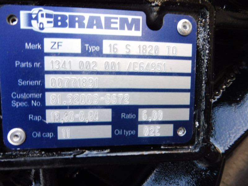 ZF 16S1820TO - Caja de cambios para Camión: foto 5 ZF 16S1820TO - Caja de cambios para Camión: foto 5
