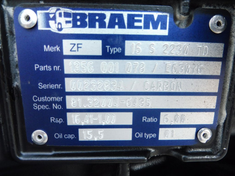 ZF 16S2230TD RM - Caja de cambios para Camión: foto 5 ZF 16S2230TD RM - Caja de cambios para Camión: foto 5